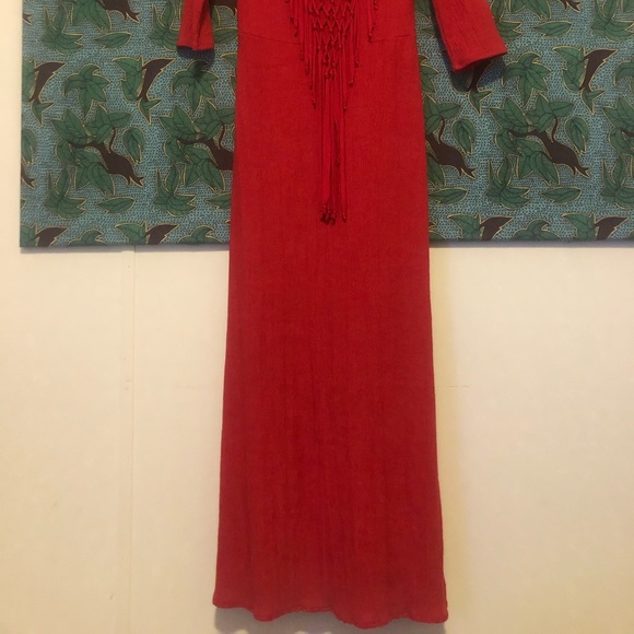 Zara size small red maxi dress.  NWT - Picture 6 of 6